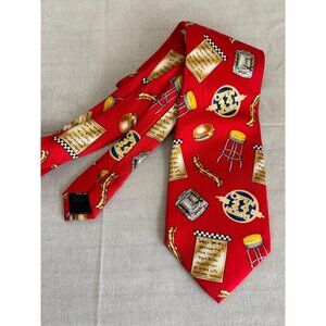 Diner Lunch Counter Drive-In Breakfast Retro Men's Ties Neckties